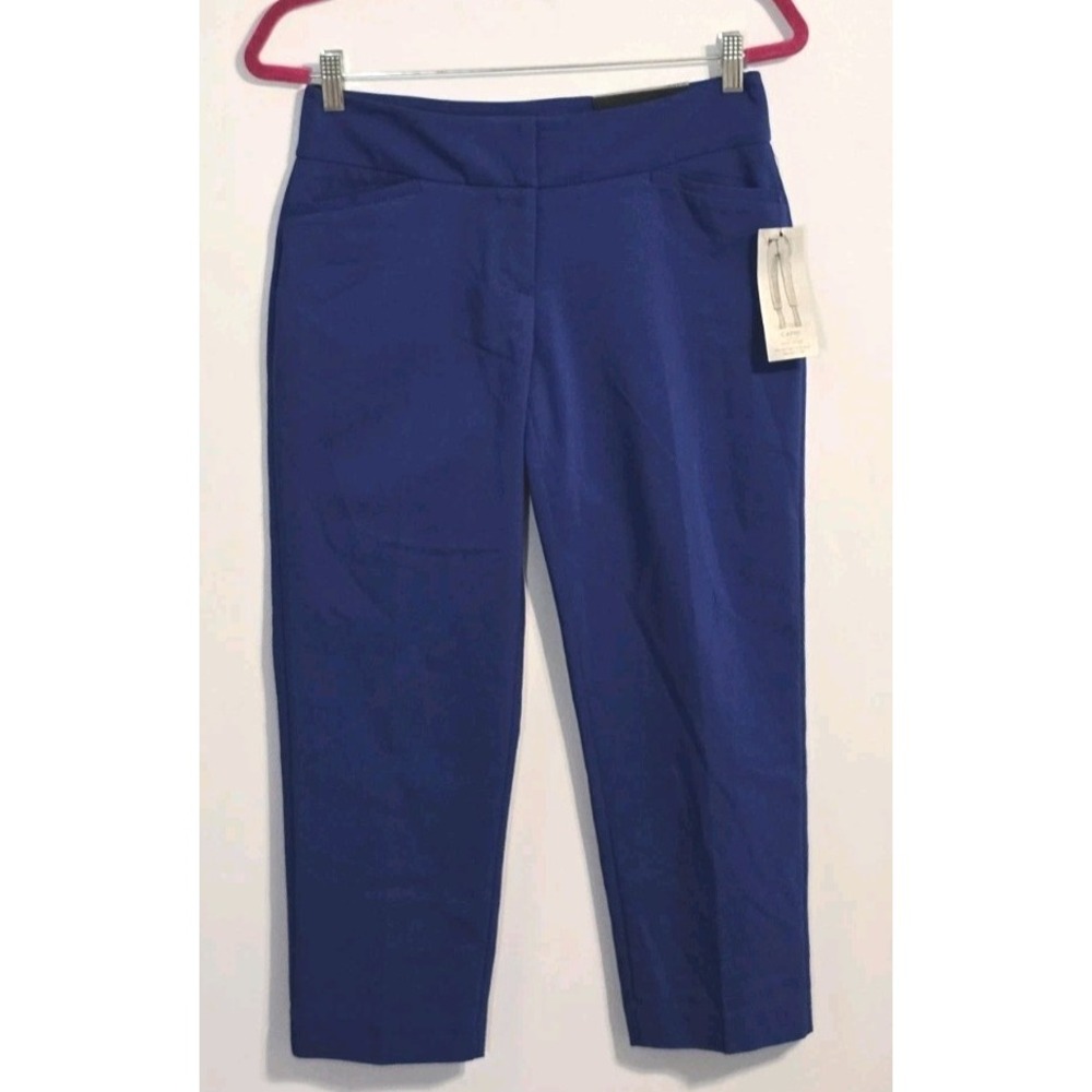Apt. 9 Women's Blue Capri Pants Size 4 Career Business Travel Preppy